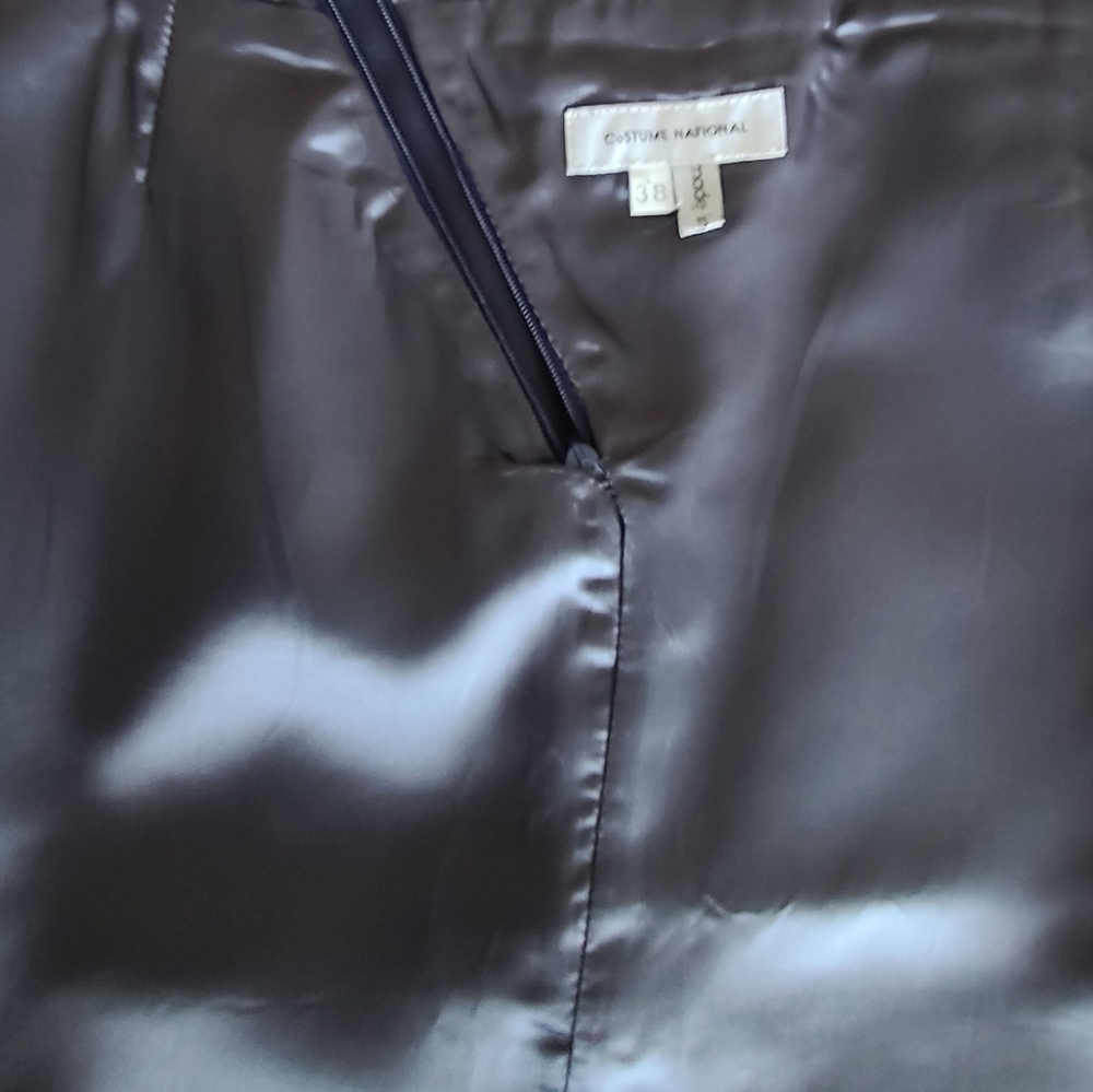 Costume National leather skirt